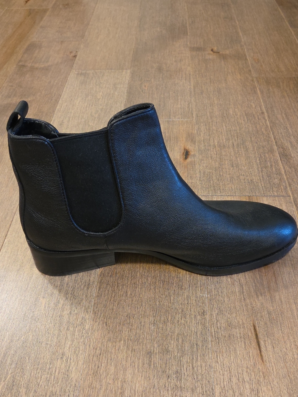 New Cole Haan Black Leather Landman Ankle Boots